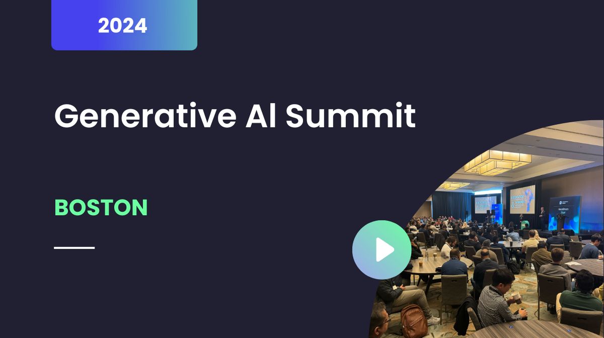 Generative AI Summit, Boston, October 2024