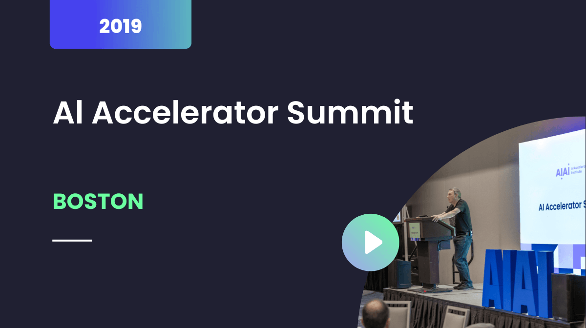 Al Accelerator Summit Boston, October 2019