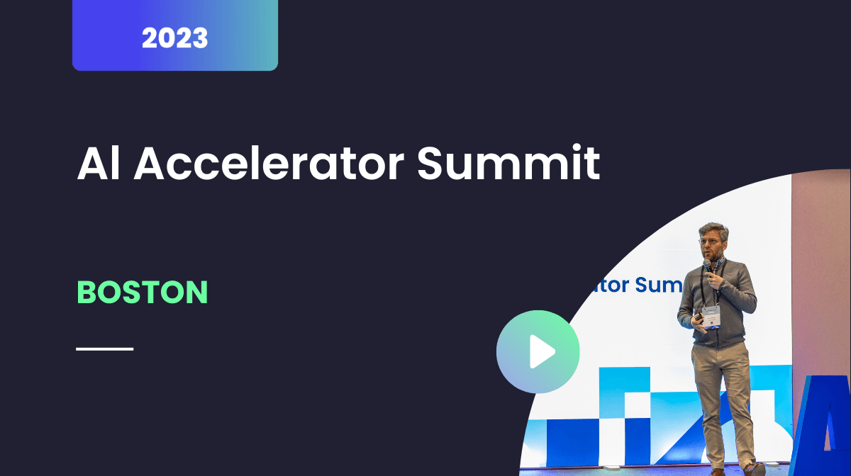 Al Accelerator Summit, Boston, 2023