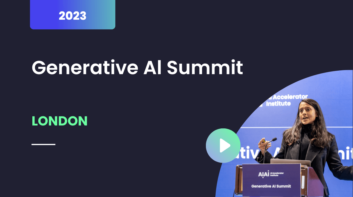 Generative Al Summit, London, November 2023