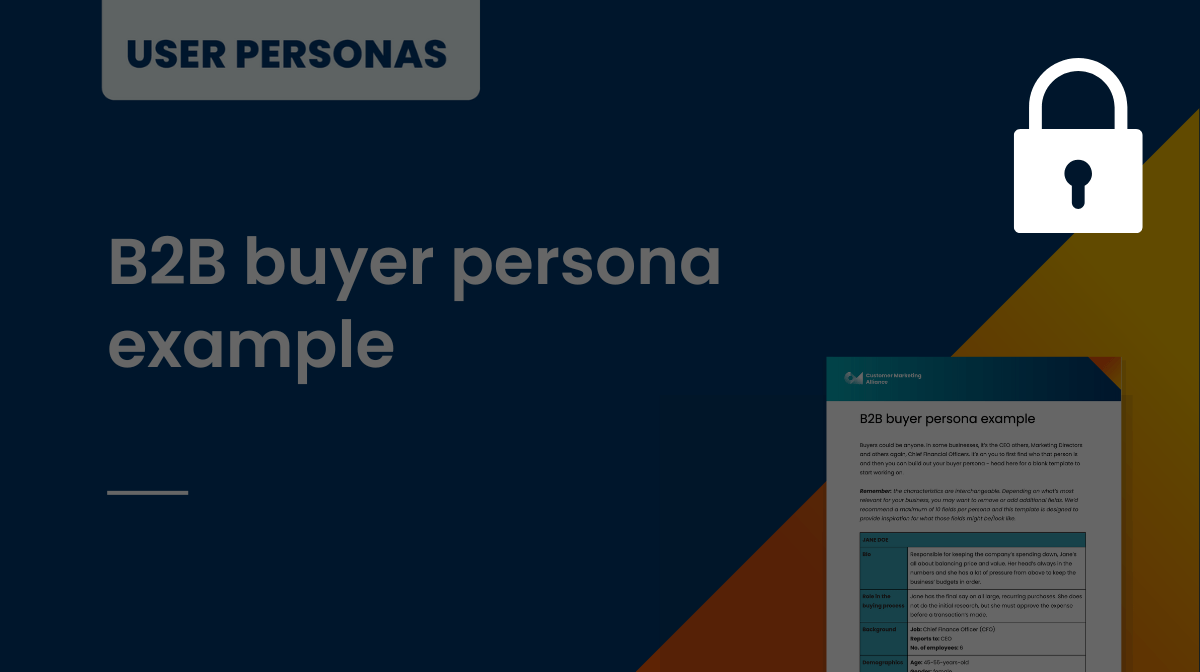 B2B buyer persona example