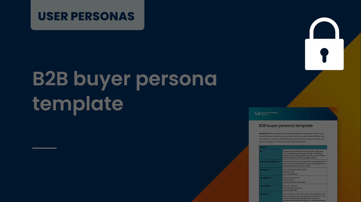 B2B buyer persona template