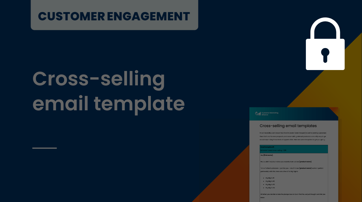 Cross-selling email template