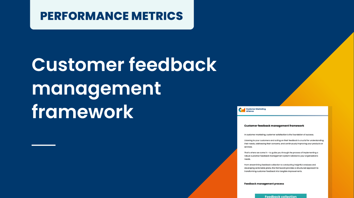Customer feedback management framework