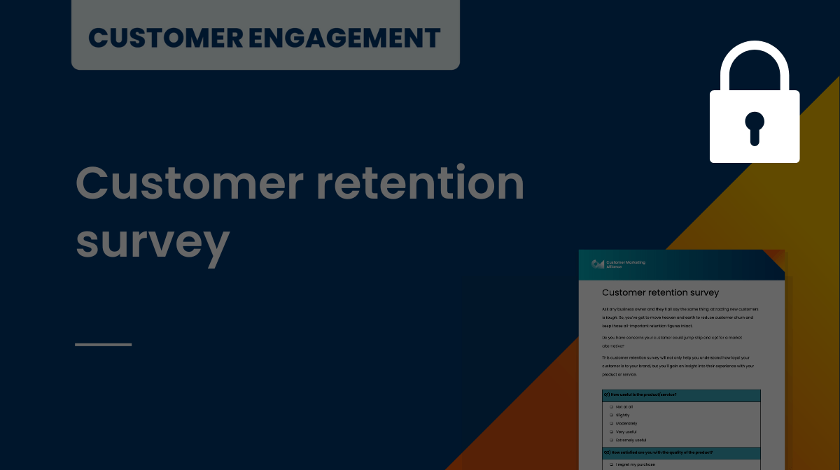 Customer retention survey