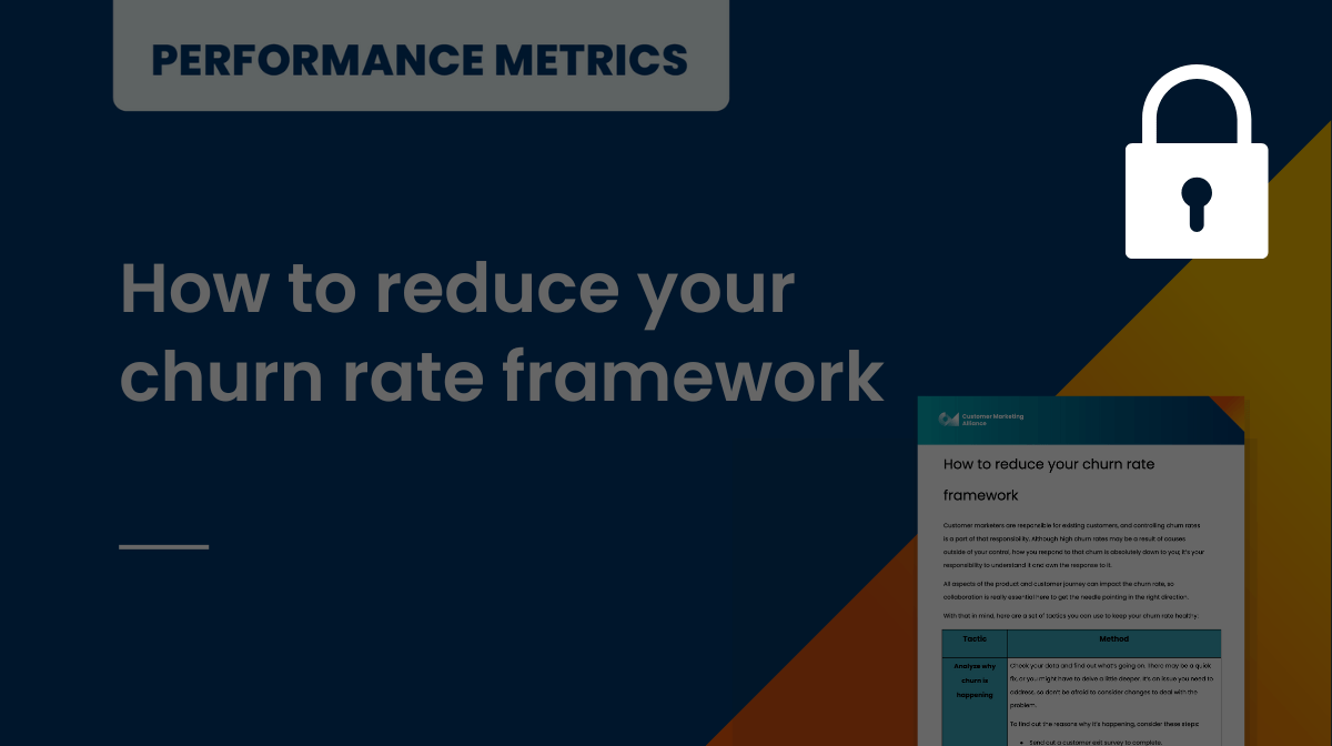 How to reduce your churn rate framework