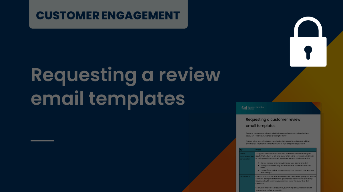 Requesting a review email templates
