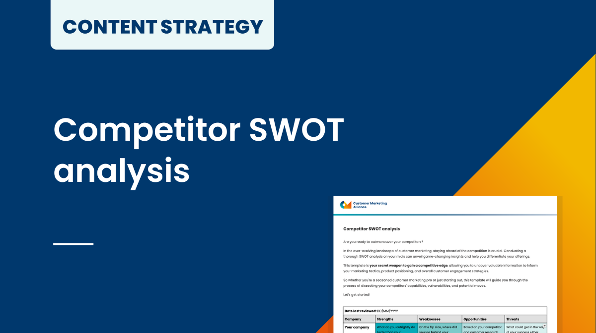 Competitor SWOT analysis