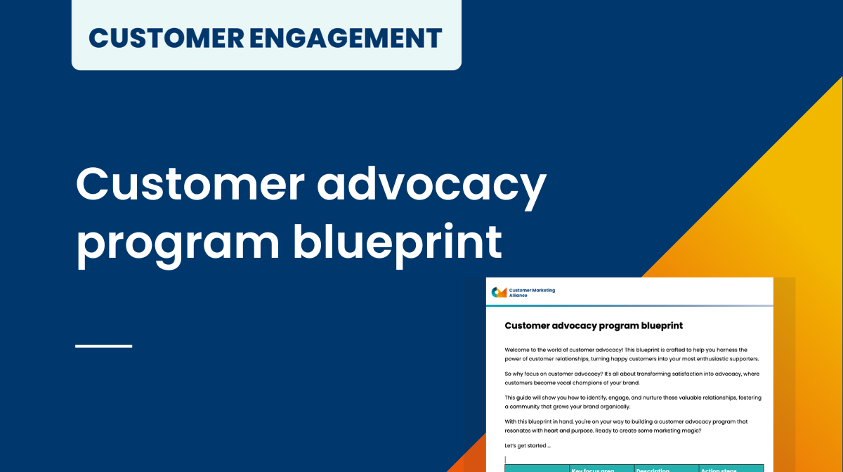 Customer advocacy program blueprint