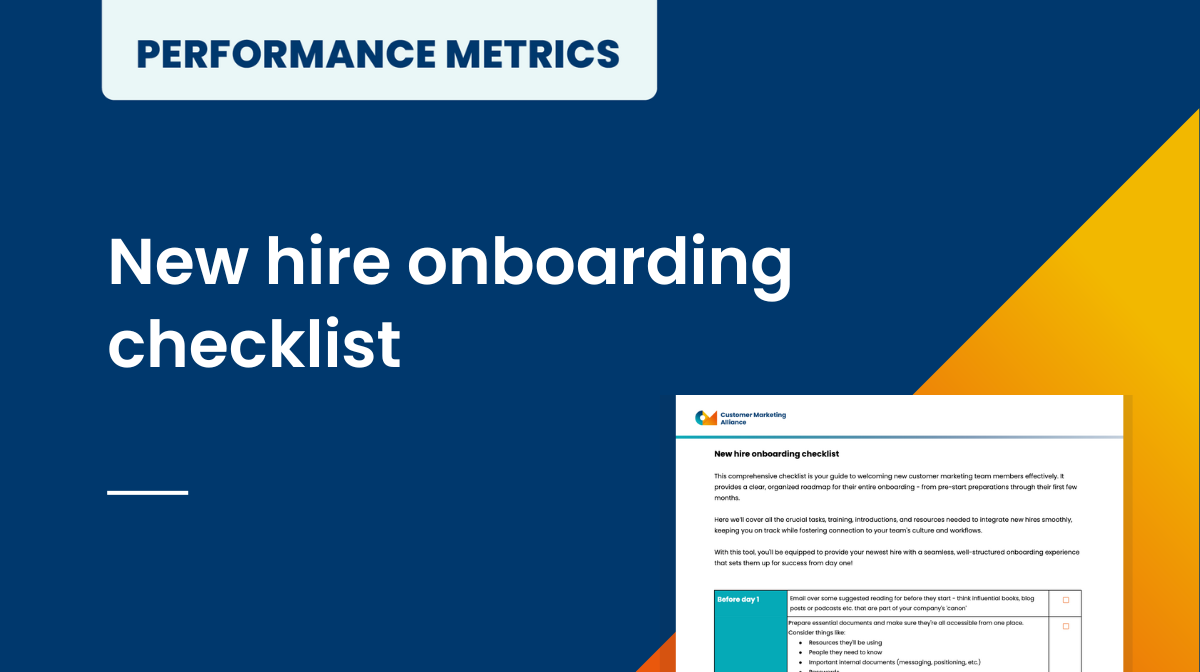 New hire onboarding checklist
