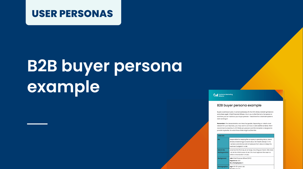 B2B buyer persona example