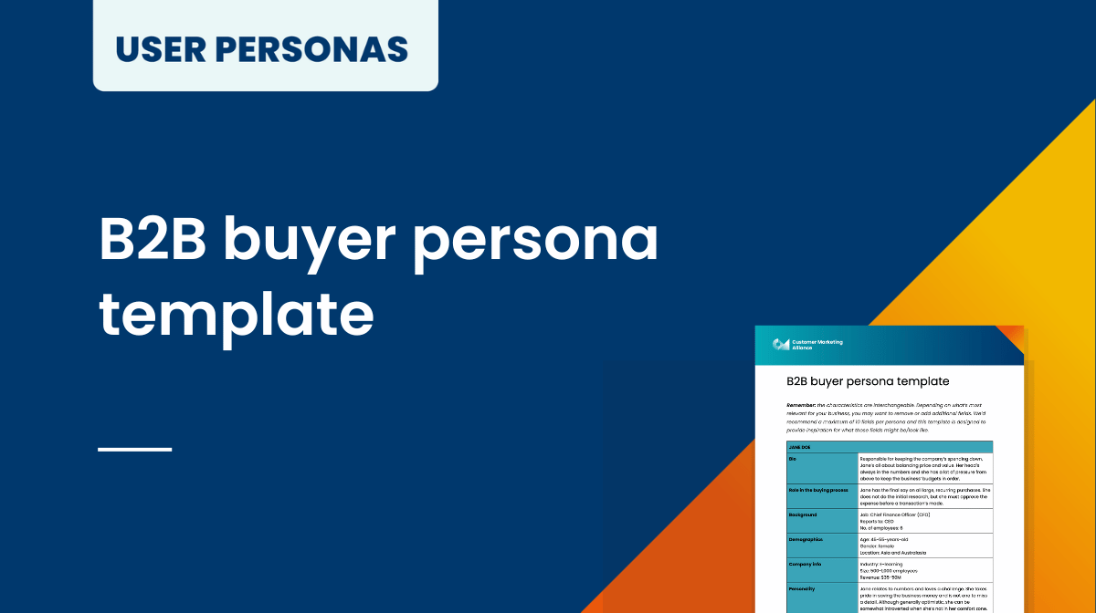 B2B buyer persona template