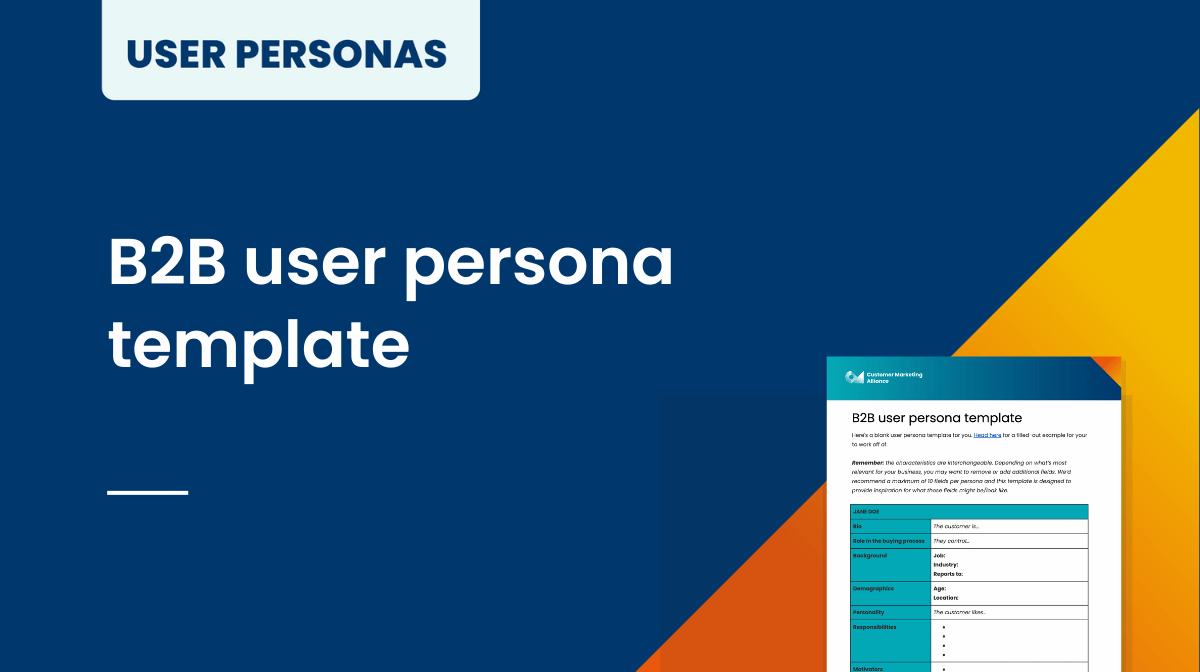 B2B user persona template