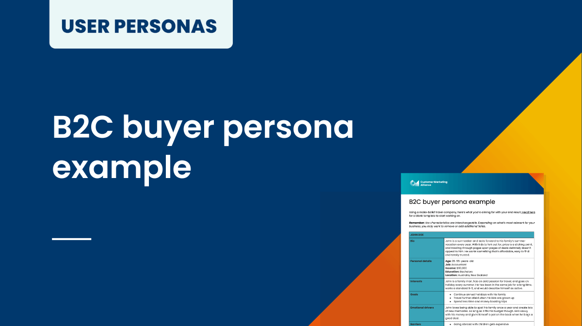 B2C buyer persona example