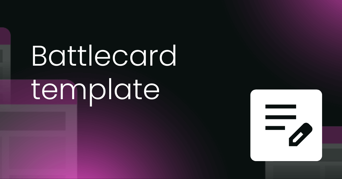 Battlecard template
