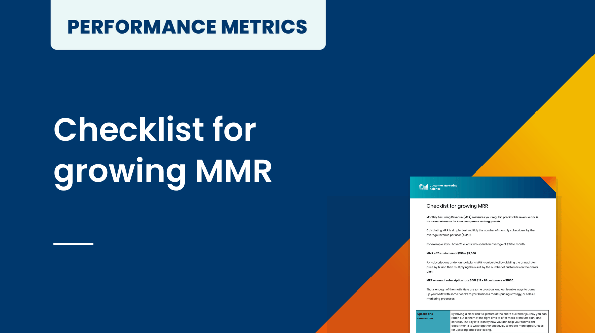 Checklist for growing MMR