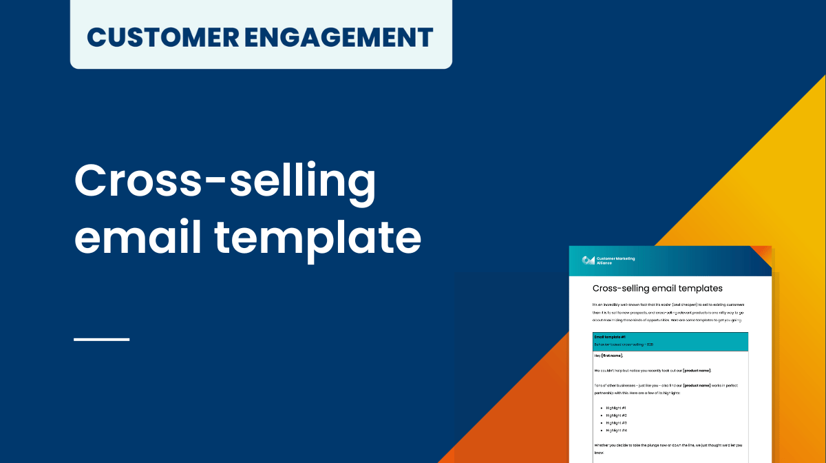 Cross-selling email template