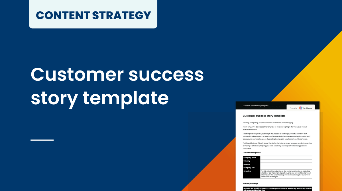 Customer success story template