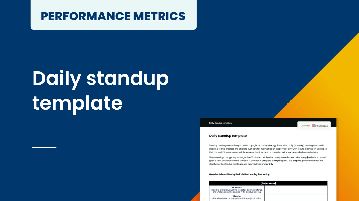 Daily standup template