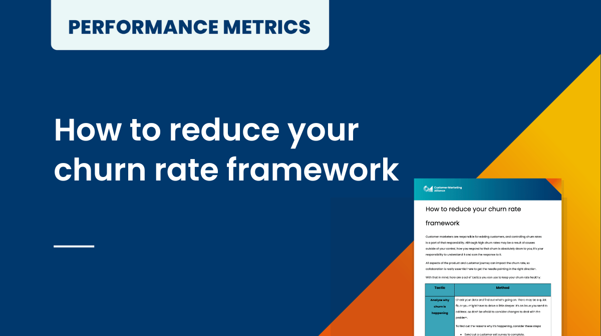 How to reduce your churn rate framework