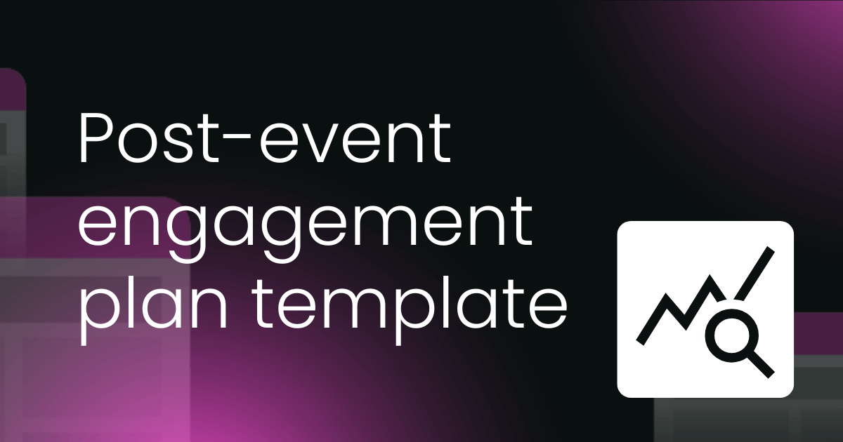Post-event engagement plan template