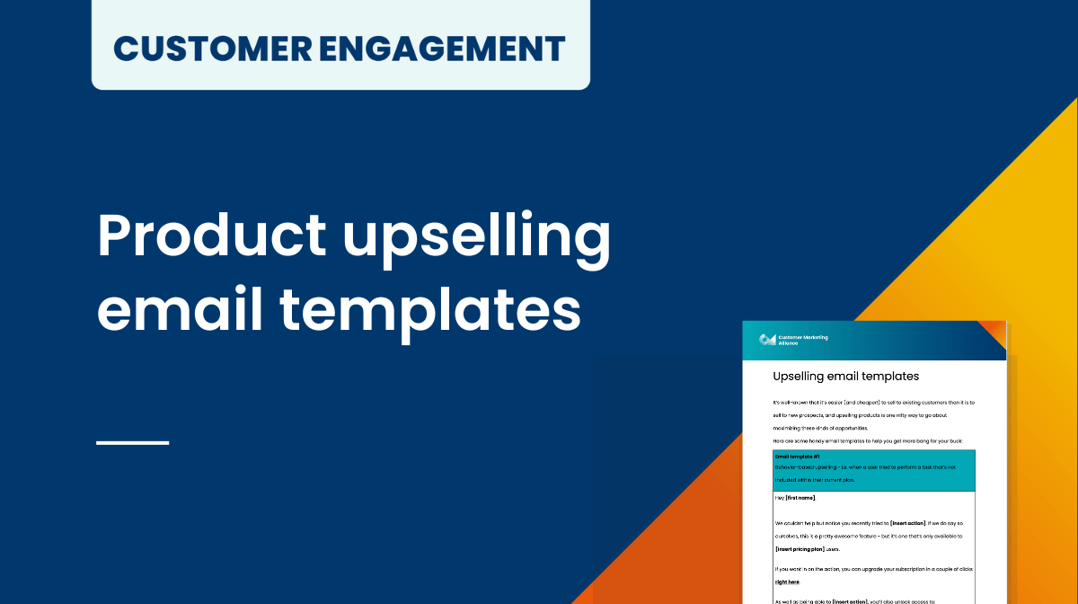 Product upselling email templates