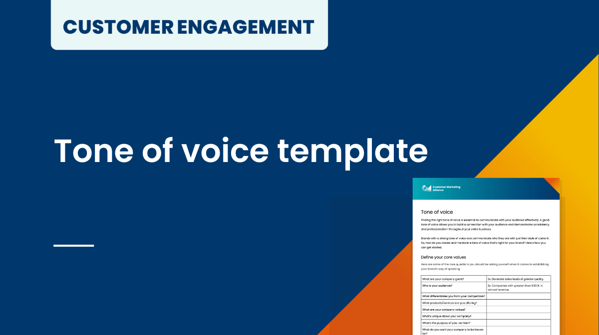 Tone of voice template