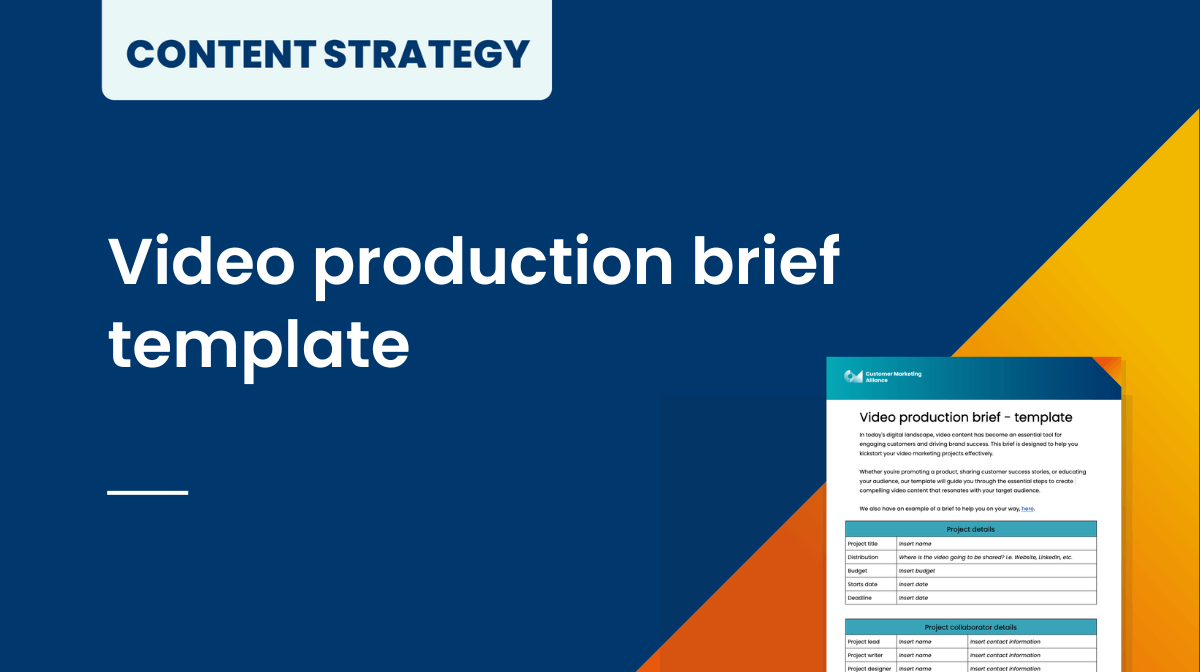 Video production brief template