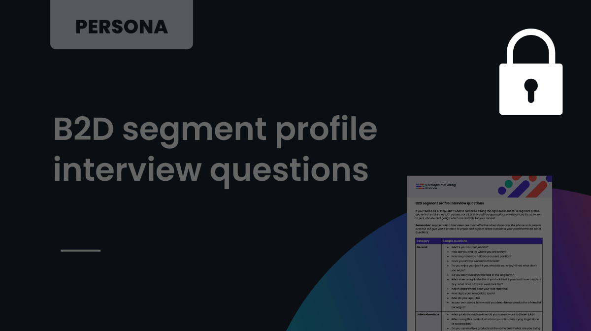 B2D segment profile interview questions