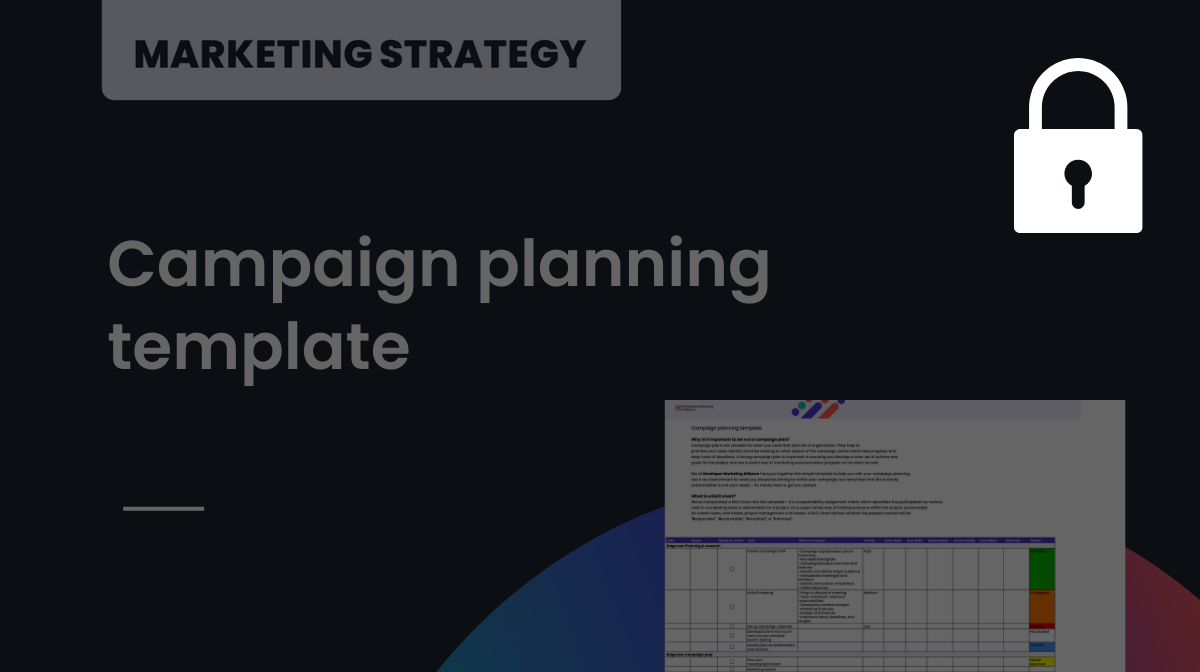 Campaign planning template