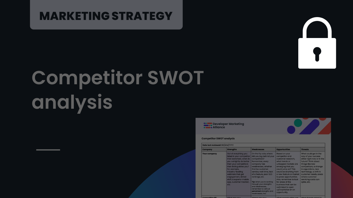 Competitor SWOT analysis