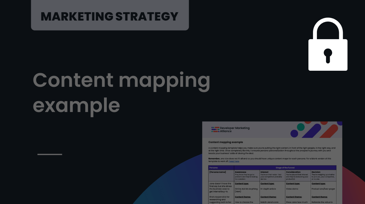 Content mapping example