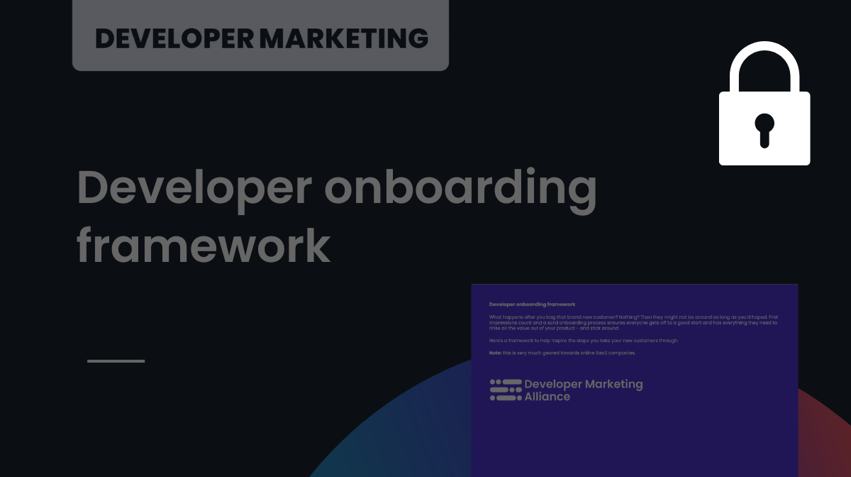 Developer onboarding framework