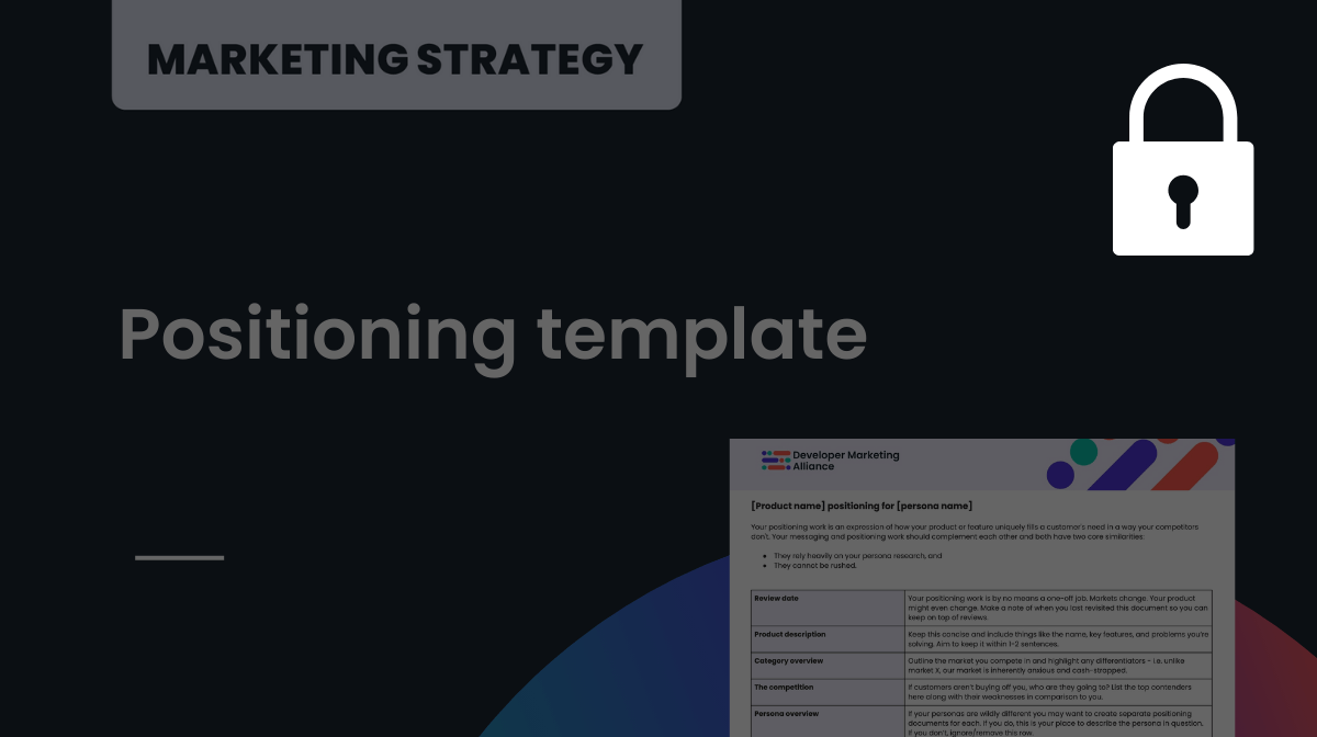 Positioning template