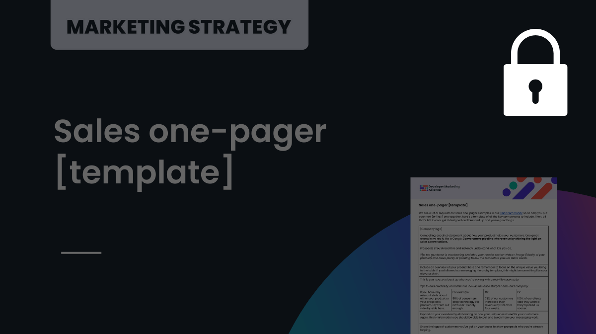 Sales one-pager [template]