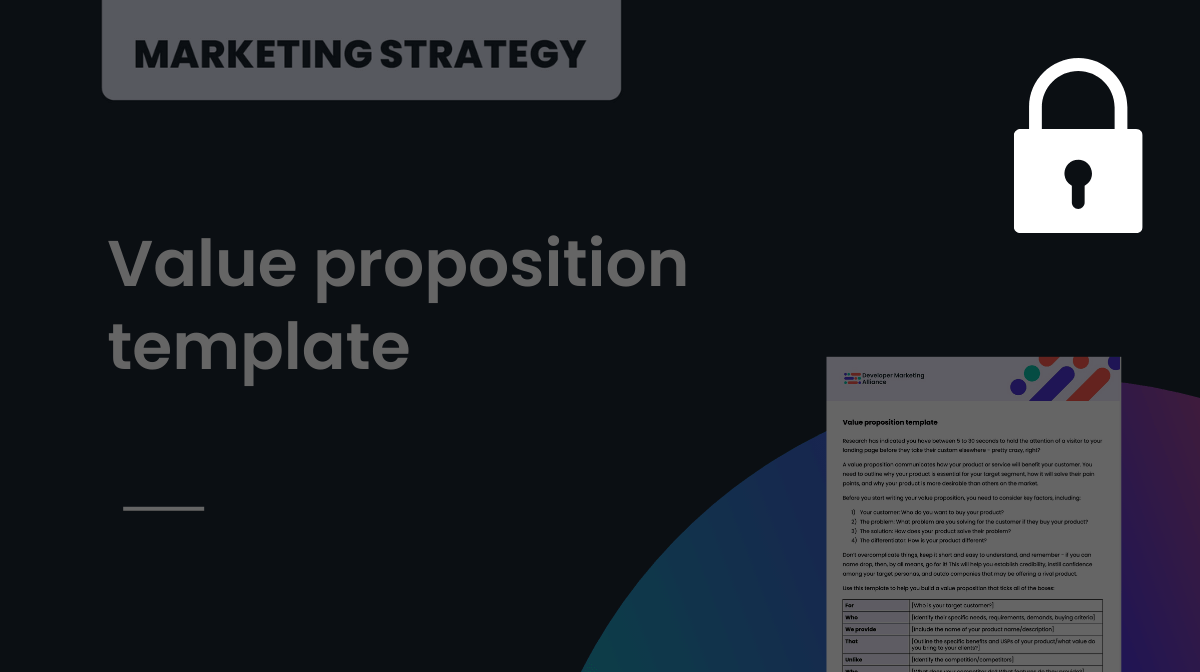 Value proposition template