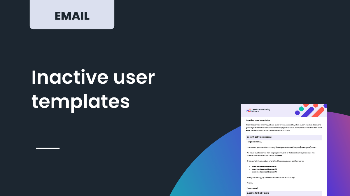 Inactive user templates