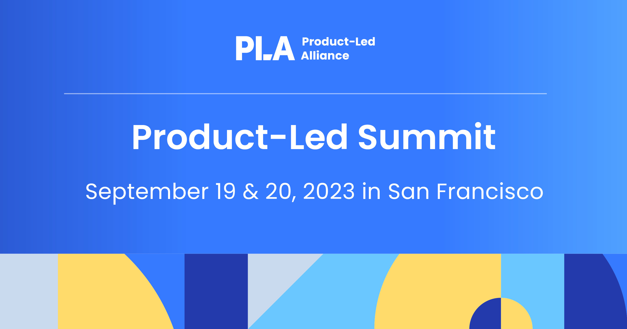  Product-Led Summit San Francisco 