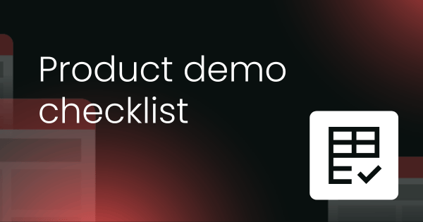 Product demo checklist template