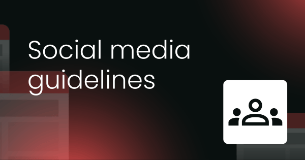 Social media guidelines