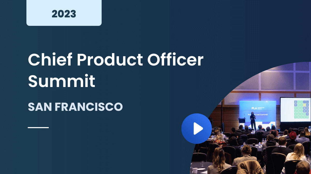 Chief Product Officer Summit San Francisco 2023