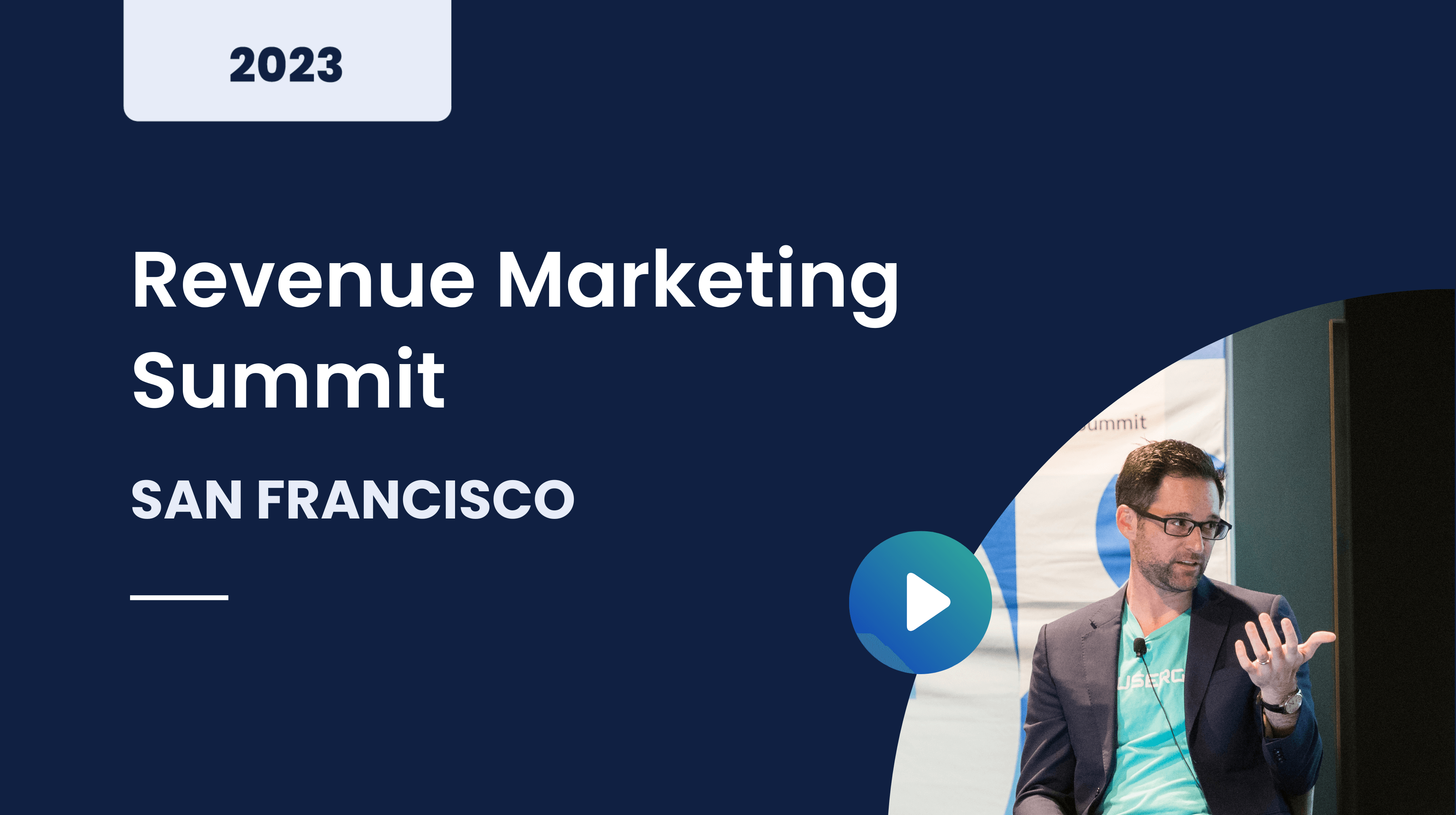 Revenue marketing summit San Francisco September 2023