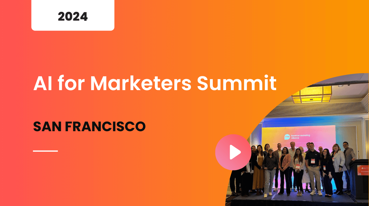 AI for Marketers Summit San Francisco 2024