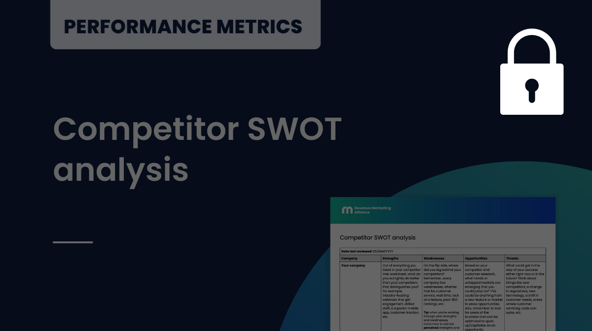 Competitor SWOT analysis