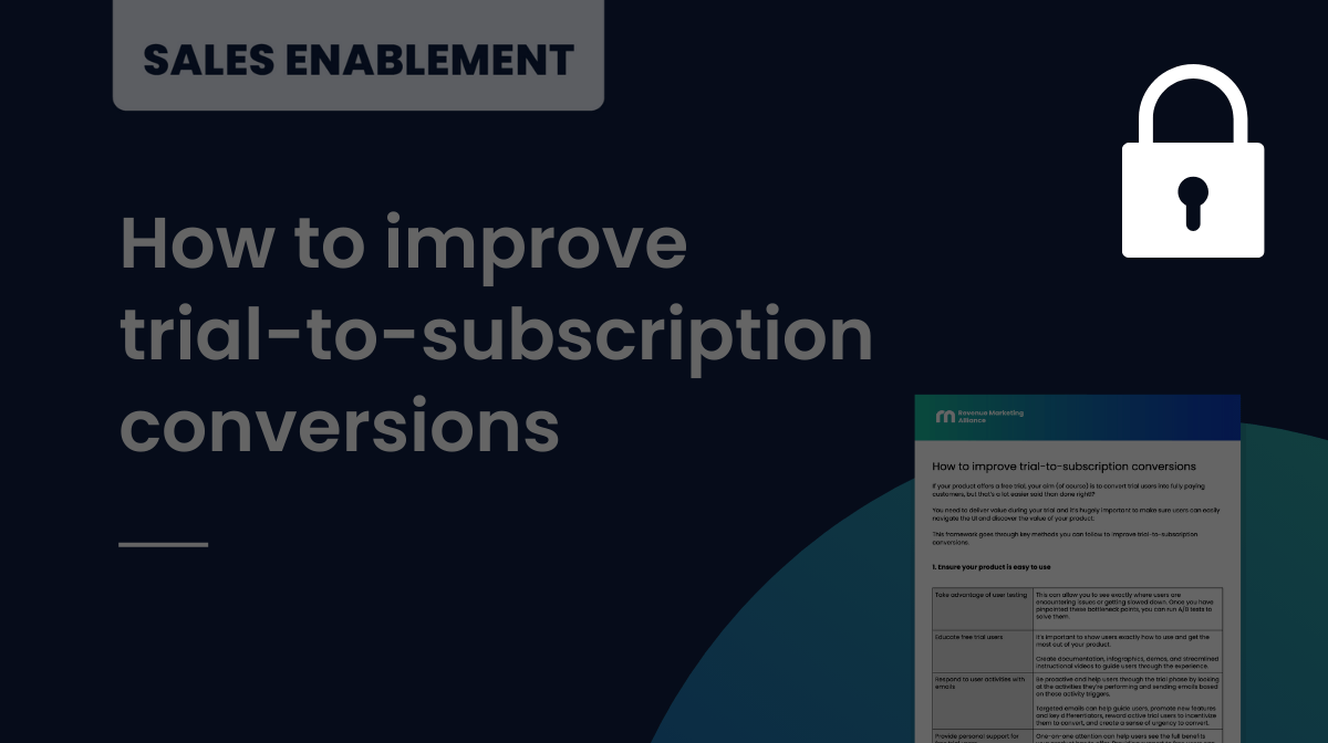 How to improve trial-to-subscription conversions