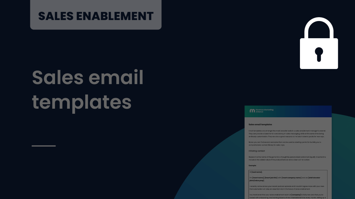 Sales email templates