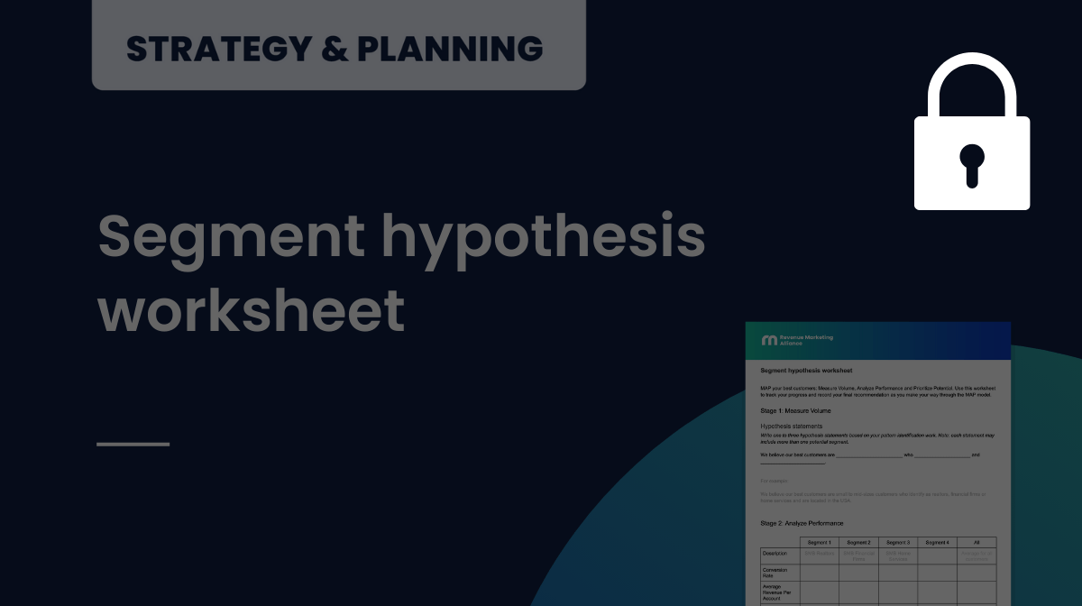 Segment hypothesis worksheet