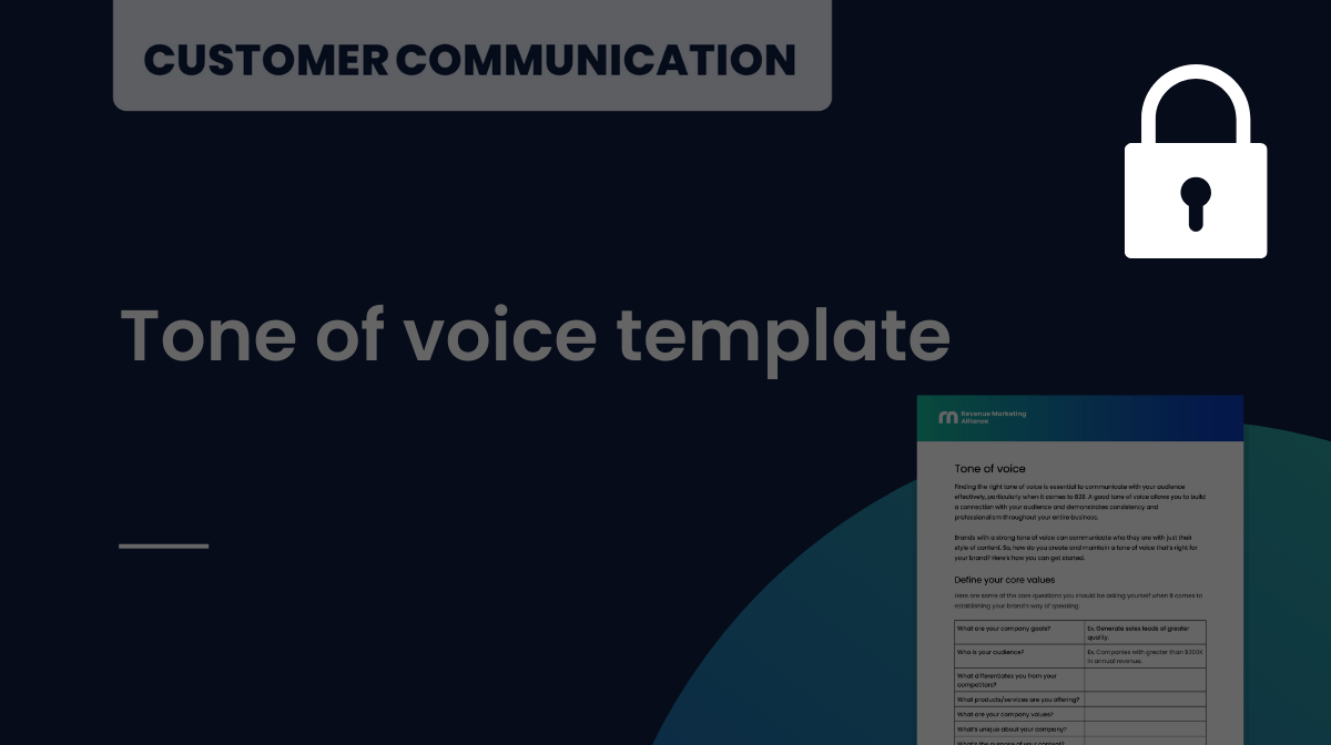 Tone of voice template