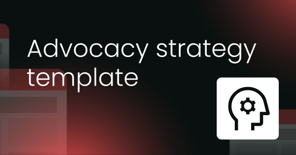 Advocacy strategy template