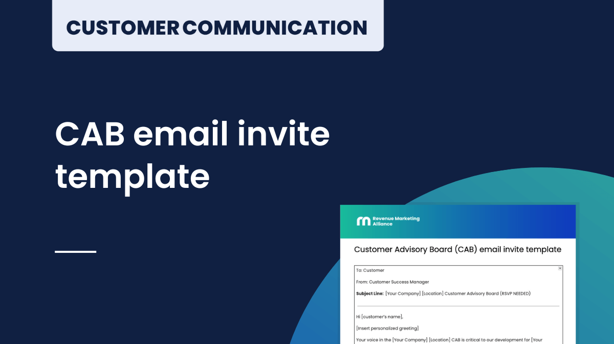 CAB email invite template
